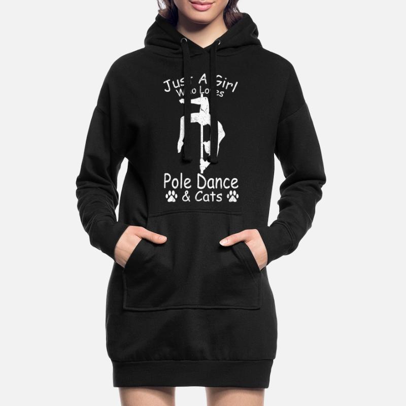 Pole Dancing - Nur ein Mädchen, das Pole Dance & Hoodie-Kleid