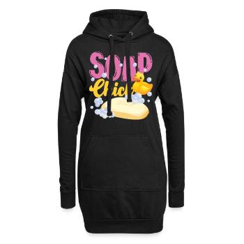 Soap Making Crafting Chicken Soap - Hoodie-Kleid - Schwarz - Vorne