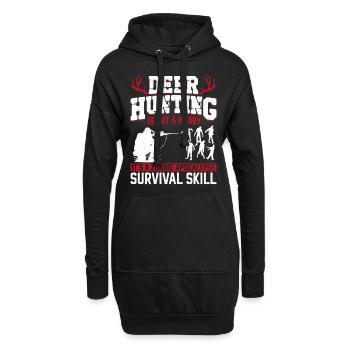 Chasseur de cerfs Buck Zombie - Sweat-shirt à capuche long Femme - noir - Devant