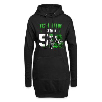 Motocross Geschenk Für Enduro Supermoto Dirt Bike - Hoodie-Kleid - Schwarz - Vorne