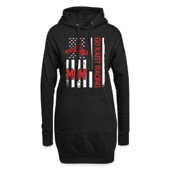 Kartsport Kart Driver Go Kart Idée cadeau - Sweat-shirt à capuche long Femme - noir - Devant