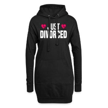 Scheidung Trennung Ehe Ex Scheidungsparty - Hoodie-Kleid - Schwarz - Vorne