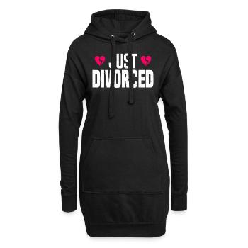 Scheidung Trennung Ehe Ex Scheidungsparty - Hoodie-Kleid - Schwarz - Vorne