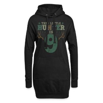 Buck Deer Hunting Hunter Kid 9ème - Sweat-shirt à capuche long Femme - noir - Devant