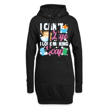 Soap Making Crafting I Can't Lye I - Hoodie Dress - black - Front