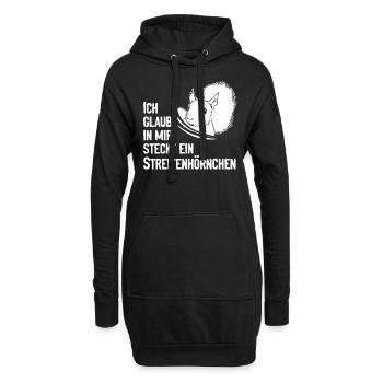 Eichhörnchen - Ich Glaub In Mir Steckt Ein - Hoodie-Kleid - Schwarz - Vorne
