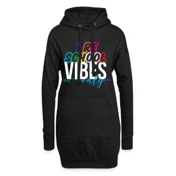 Vorschul-Vibes süße Retro zurück zur Schule, Jungs, - Hoodie-Kleid - Schwarz - Vorne