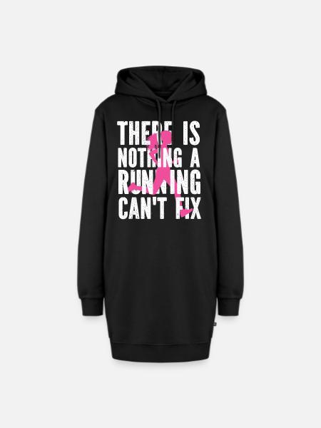 Running Runner Half Marathon - Hoodie-Kleid - Schwarz