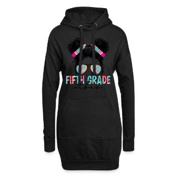 Vibrations de cinquième année - Équipe de 5e année Rétro 1er jour - Sweat-shirt à capuche long Femme - noir - Devant