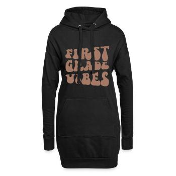 Retour à l’école Première année Vibes Enseignant étudiant - Sweat-shirt à capuche long Femme - noir - Devant