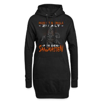 Westernreiten - Westernpferd - Reining - Hoodie-Kleid - Schwarz - Vorne