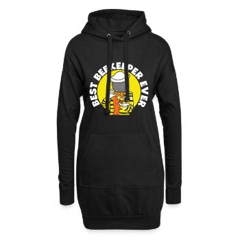 Cadeau d'apiculteur apiculteur abeille abeille - Sweat-shirt à capuche long Femme - noir - Devant