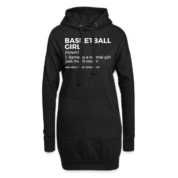 Dictons de basket-ball amusants pour les joueurs de basket-ball - Sweat-shirt à capuche long Femme - noir - Devant