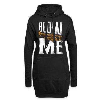 Trompettiste Vintage Blow Me - Sweat-shirt à capuche long Femme - noir - Devant