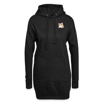 Katzenbesitzer Niedlicher Katzenliebhaber I Niedli - Hoodie-Kleid - Schwarz - Vorne