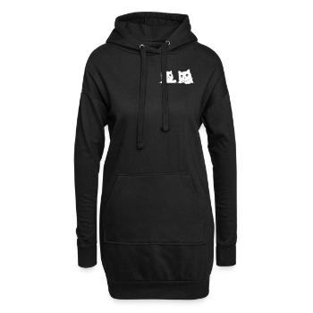 Katzenliebhaber Babykatzen I Niedliche Katzen - Hoodie-Kleid - Schwarz - Vorne