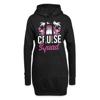 Bateau de croisière Vacances Filles Amies - Sweat-shirt à capuche long Femme - noir - Devant