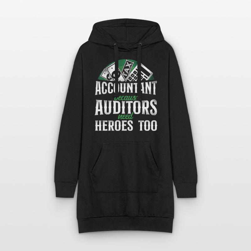Comptable Comptable Comptable Comptabilité Sweat-shirt à capuche long Femme