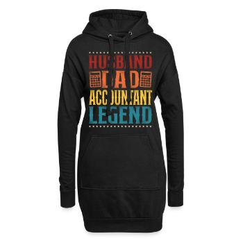 Comptable Comptable Comptable Comptabilité - Sweat-shirt à capuche long Femme - noir - Devant