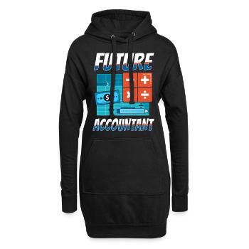 Comptable Comptable Comptable Comptabilité - Sweat-shirt à capuche long Femme - noir - Devant