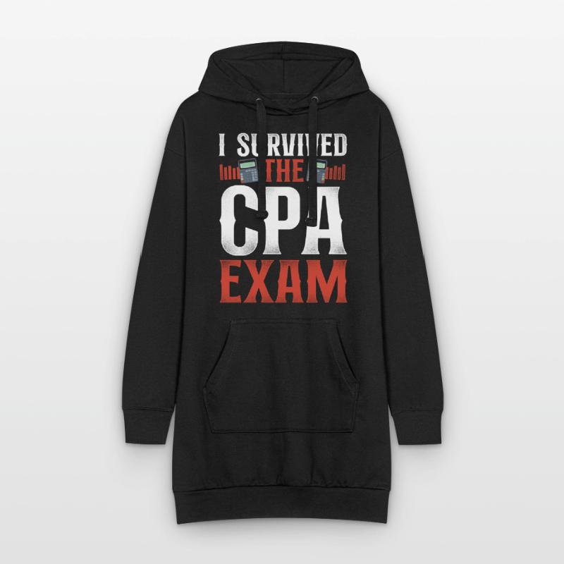 Comptable Comptable Comptable Comptabilité Sweat-shirt à capuche long Femme