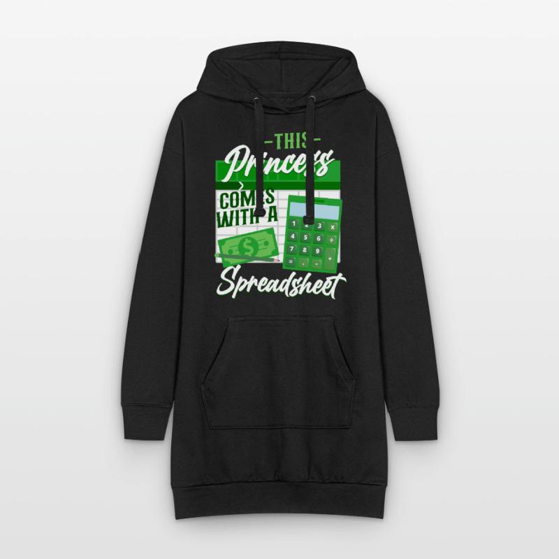 Comptable Comptable Comptable Comptabilité Sweat-shirt à capuche long Femme