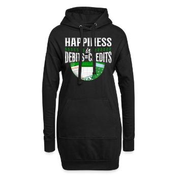 Comptable Comptable Comptable Comptabilité - Sweat-shirt à capuche long Femme - noir - Devant