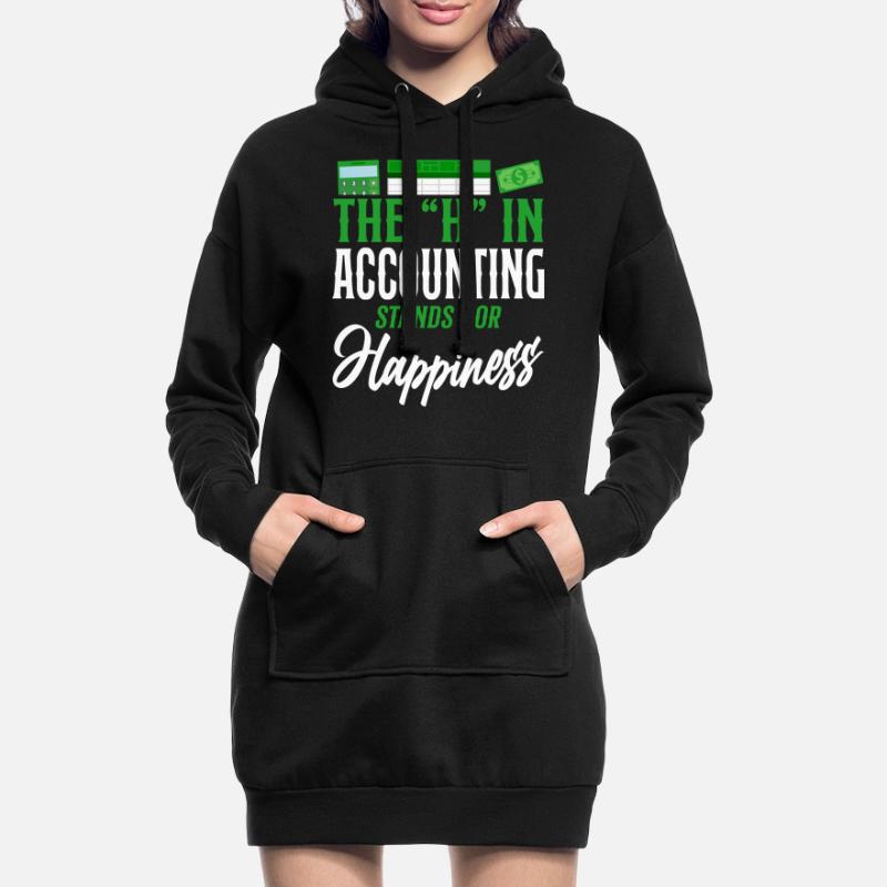Comptable Comptable Comptable Comptabilité Sweat-shirt à capuche long Femme