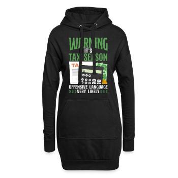 Comptable Comptable Comptable Comptabilité - Sweat-shirt à capuche long Femme - noir - Devant