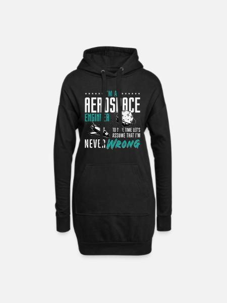 Aerospace I'm An Aerospace Engineer Engineering - Hoodie Dress - black