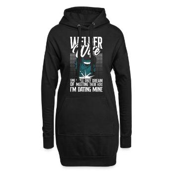 Welder Welding Marriage Wedding - Hoodie-Kleid - Schwarz - Vorne
