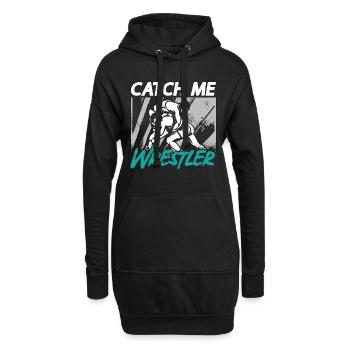 Catch Wrestling Catch Me Wrestler Fight Grappling - Hoodie-Kleid - Schwarz - Vorne