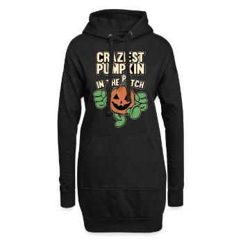 Craziest Pumpkin In The Patch - Halloween Pumpkin - Hoodie-Kleid - Schwarz - Vorne