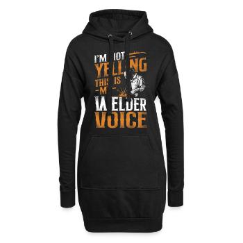 Welder Welding Vintage I'm Not - Hoodie-Kleid - Schwarz - Vorne