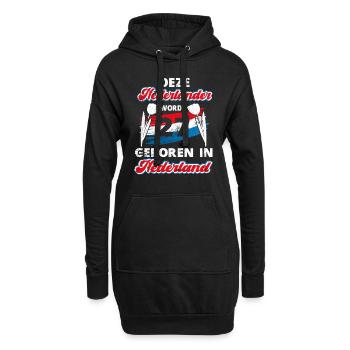 27 Anniversaire Hollande Hollandaise 27 ans Say - Sweat-shirt à capuche long Femme - noir - Devant