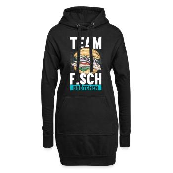 Ostsee Heimat Norddeutschland - Hoodie-Kleid - Schwarz - Vorne