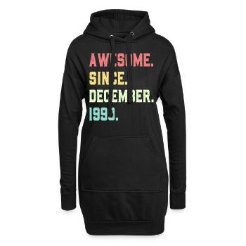 Awesome Since December 1990 - Hoodie Dress - black - Front
