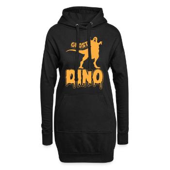Halloween Ghost Dinosaur I Halloween Dino Funny Gh - Hoodie-Kleid - Schwarz - Vorne