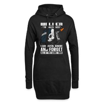 Welder I'm A Multitasker Welding Career Weld Iron - Hoodie-Kleid - Schwarz - Vorne