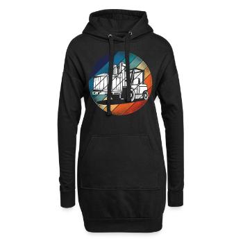 Certified Forklift Truck Operator - Hoodie-Kleid - Schwarz - Vorne