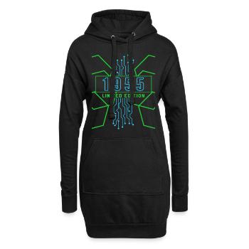 Geburtstag 1955 Gaming Limited Edition Gamer - Hoodie-Kleid - Schwarz - Vorne
