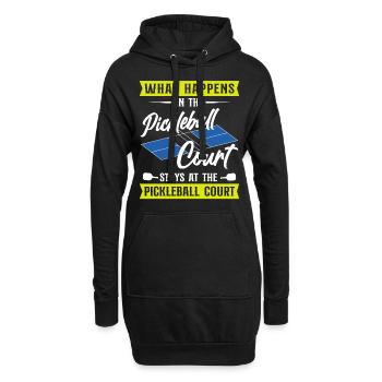 Pickleball Ce qui se passe au - Sweat-shirt à capuche long Femme - noir - Devant