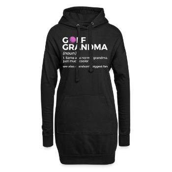 Golf Spieler Spruch Geschenkidee - Hoodie-Kleid - Schwarz - Vorne