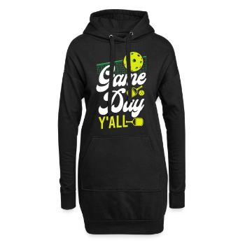 Pickleball Girl Ladies Game Day - Hoodie-Kleid - Schwarz - Vorne