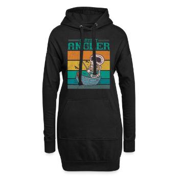 Grätest Angler Lustiges Angelliebhaber Wortspiel - Hoodie-Kleid - Schwarz - Vorne