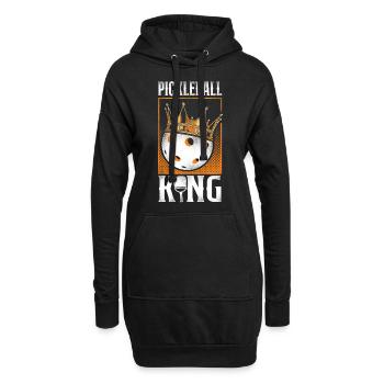 Pickleball Pickleball King - Hoodie-Kleid - Schwarz - Vorne