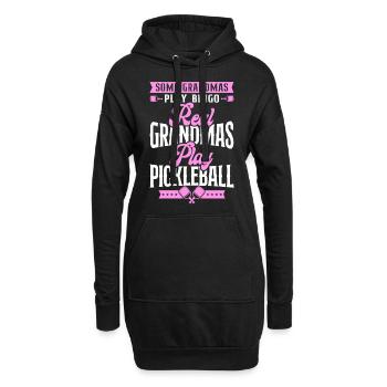 Pickleball Grandma Some Grandmas - Hoodie-Kleid - Schwarz - Vorne