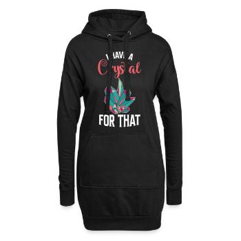 Yoga Namaste Crystal Collector Chakra - Sweat-shirt à capuche long Femme - noir - Devant