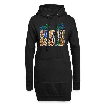 Afrique Été Vacances en famille Voyage Safari Zoo - Sweat-shirt à capuche long Femme - noir - Devant