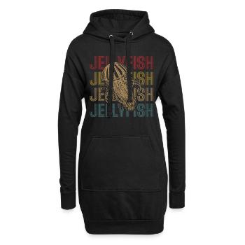 Rétro Méduses sous-marines Amoureux des animaux marins - Sweat-shirt à capuche long Femme - noir - Devant
